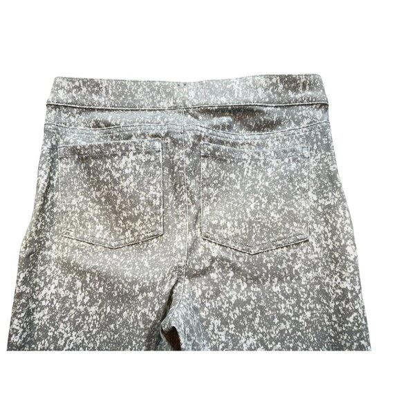 Spanx Womens Patterned Leggings Medium Gray & White Comfortable Stretch Fit - Picture 11 of 14